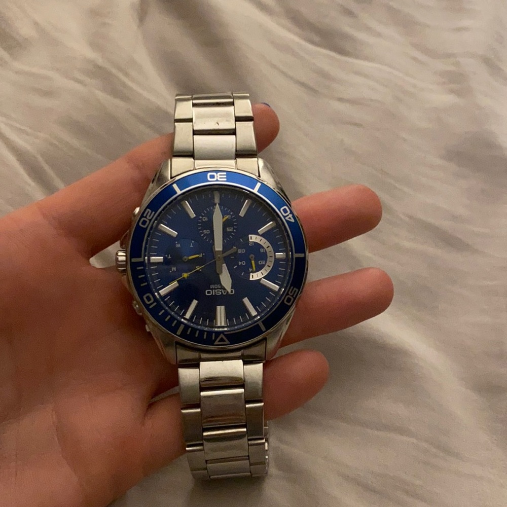 Casio silver watch